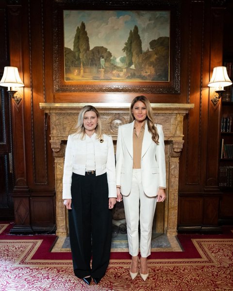 Елена Зеленская Мелания Трамп Елена Зеленская и Мелания Трамп на Генасамблее ООН в Нью-Йорке