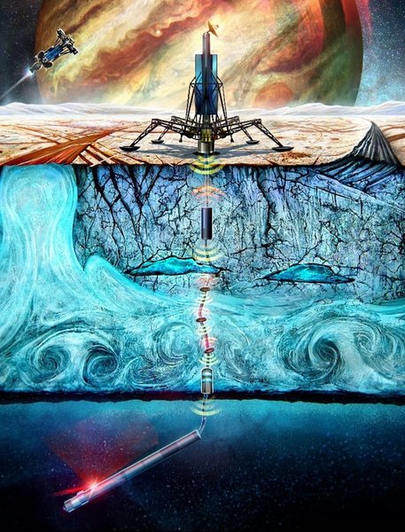 робот, океан, Енцелад