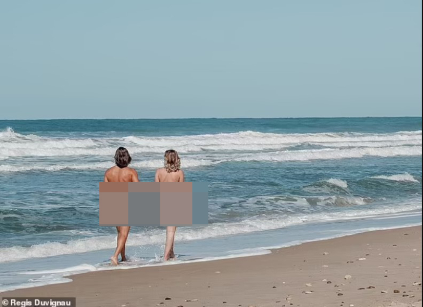 Атлантически бряг за нудисти Плаж във Франция, къмпинг, нудисти, курорт, плаж, къмпинг, нудисти