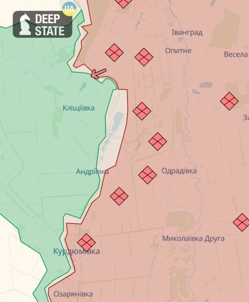 Кліщіївка, Андріївка Ситуація на Бахмутському напрямку