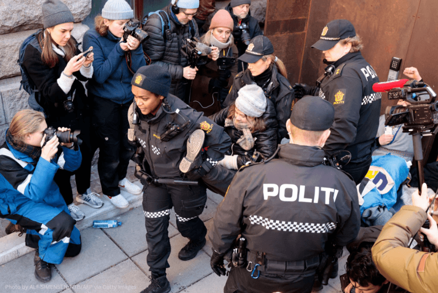 экоактивизм, Грета Тунберг, полиция