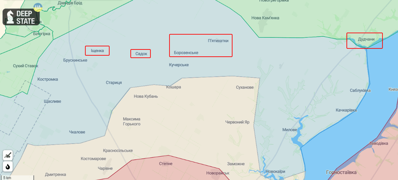 ЗСУ звільнили 12 населених пунктів на Херсонщині