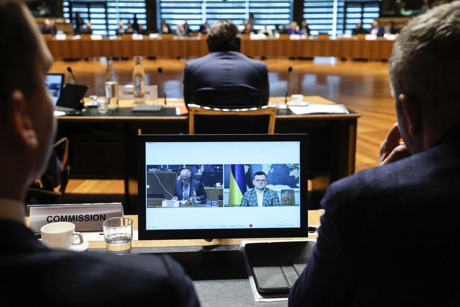 Выступление Дмитрия Кулебы в Совете министров иностранных дел ЕС