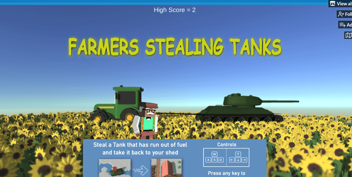 Fermers stealing tanks