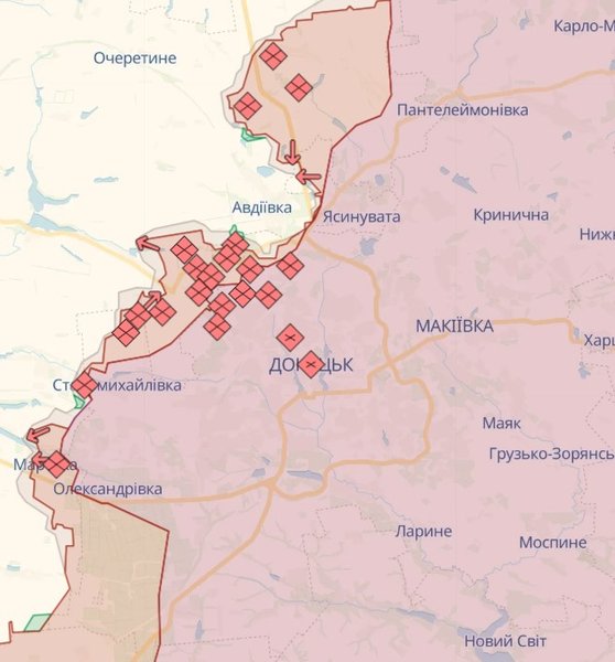 Карта боевых действий, Авдеевский оттенок