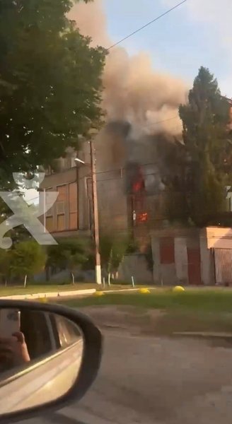 Пожар в ТЦК 11 июня, когда горело на втором этаже Новобаварского военкомата