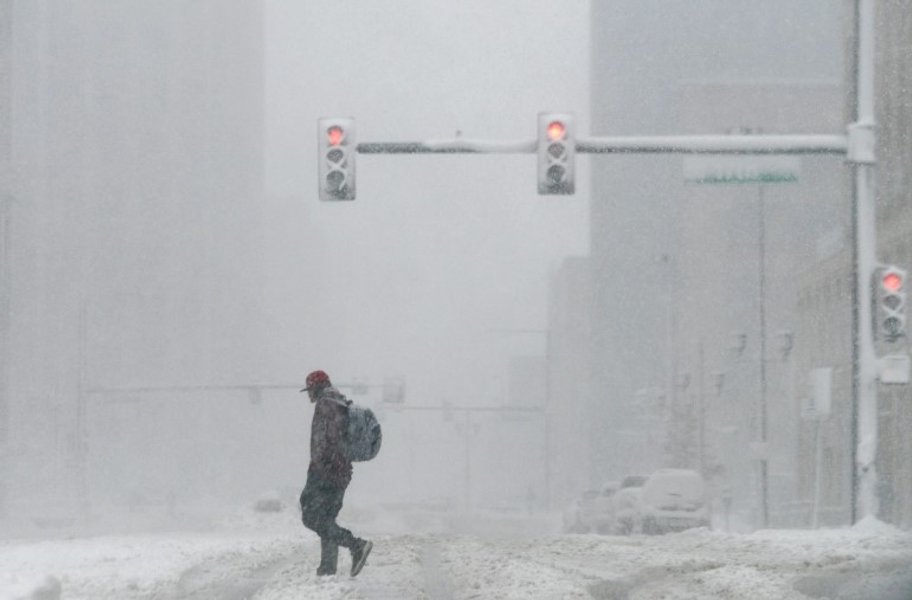 США, непогода, снегопады, снежный шторм,