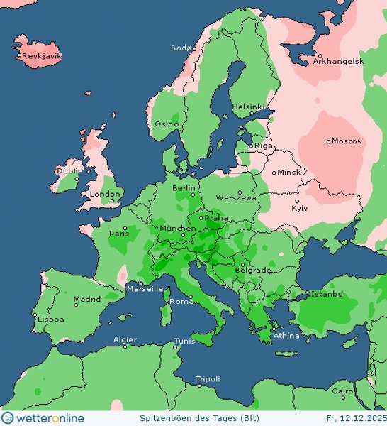 Прогноз погоды в Украине 12 декабря — карта