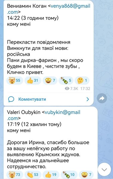 Ирина Фарион, письма, скандал, студент, Крым