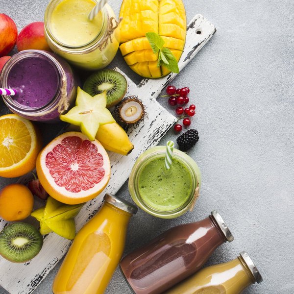 стол, фрукты, смузи, фото