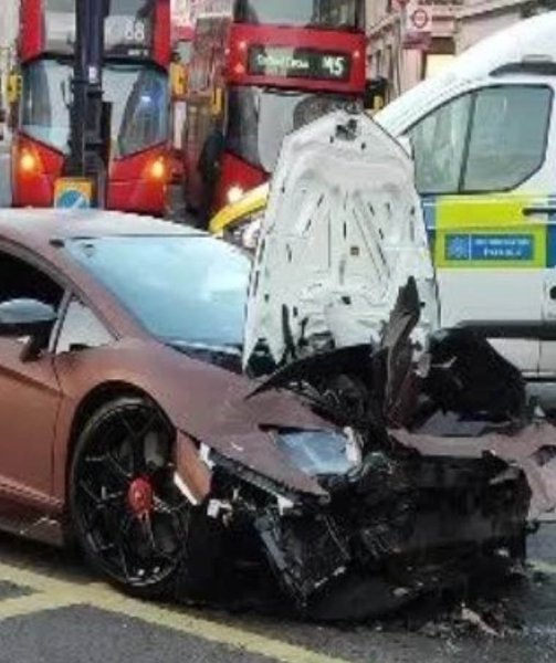 Lamborghini Aventador SVJ, Lamborghini Aventador, суперкар Lamborghini, разбитый суперкар