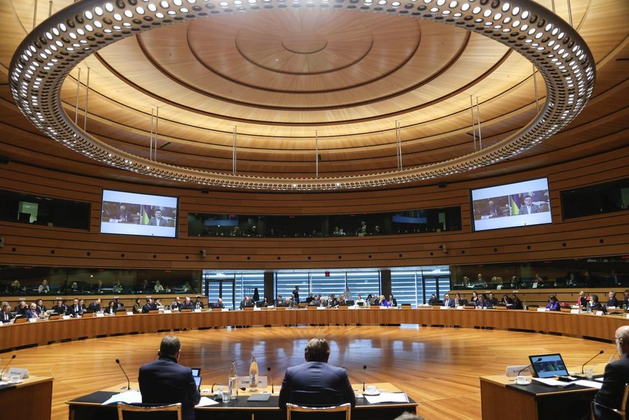 Выступление Дмитрия Кулебы в Совете министров иностранных дел ЕС