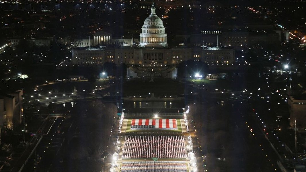 капитолий, конгресс, флаги, сша, инаугурация, байден, флажки