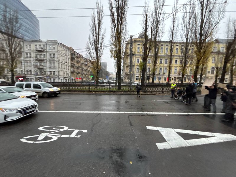Протест у Києві місце, де може бути облаштований наземний перехід