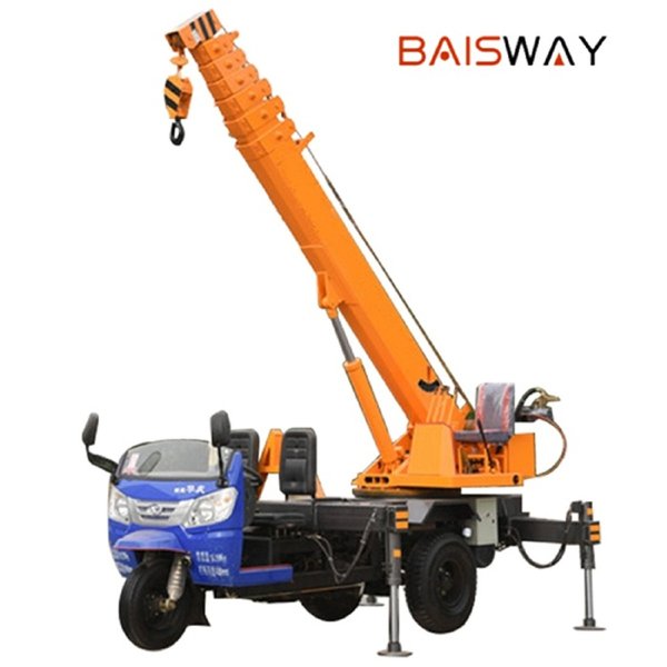 Самый маленький кран, китайский автокран, автокран мотоцикл, Baisway BWQY-3