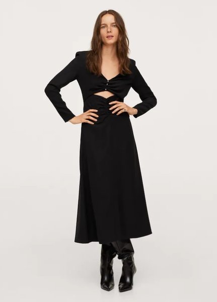 черное платье, модное платье, тренды 2022, модные тренды