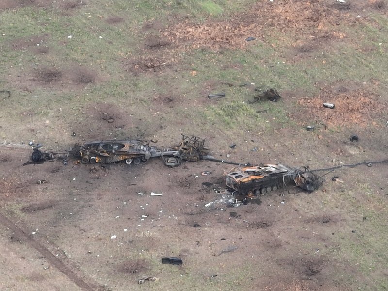 Уничтожена российская техника возле Старомайорского в Донецкой области