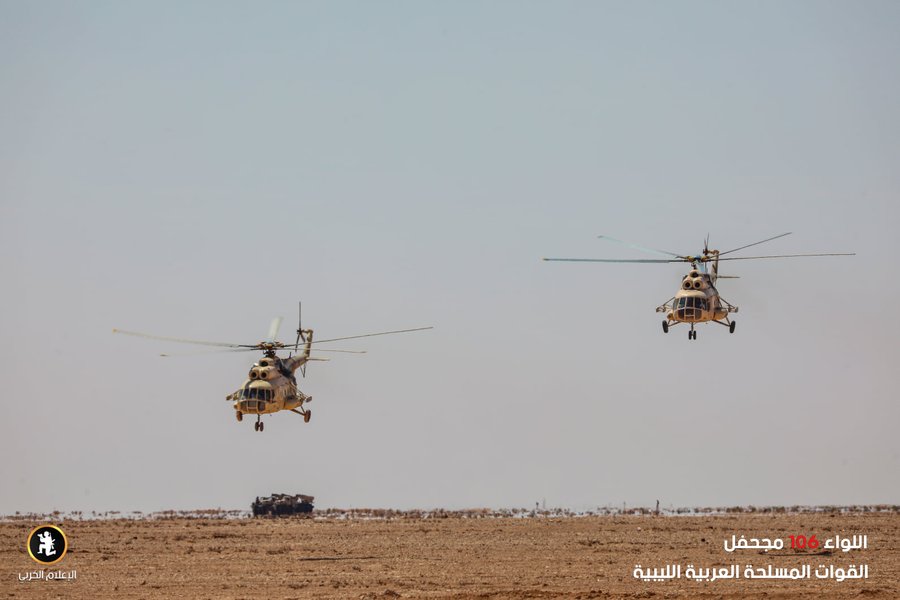 вертолеты, небо, ливия, хафтар, маневры