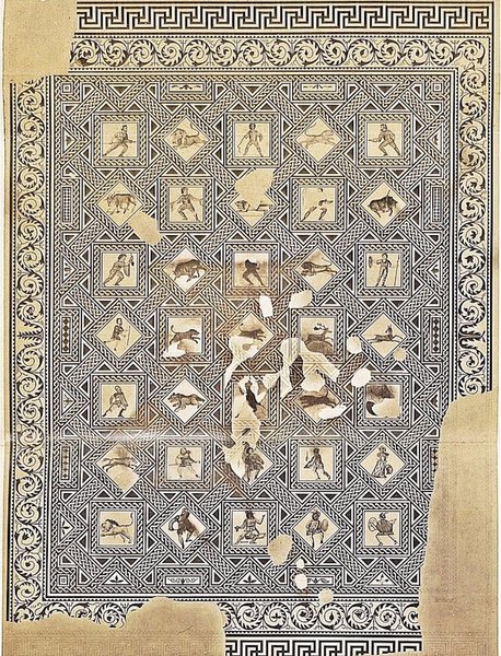 мозаика гладиаторы