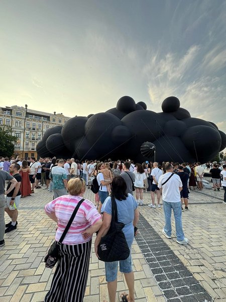 черное облако, инсталляция, Burning Man