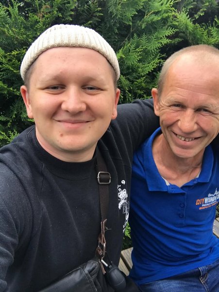 Миша Лебига с папой