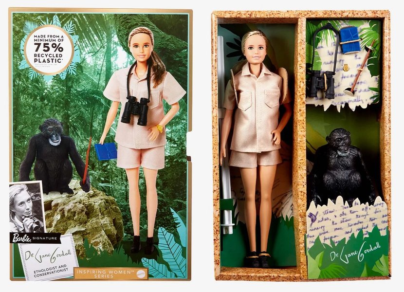 джейн гудолл, барби, приматолог, шипанзе, маттел