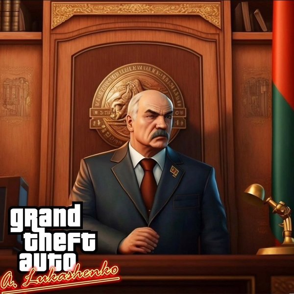 Лукашенко, президент Білорусі, Midjourney, GTA