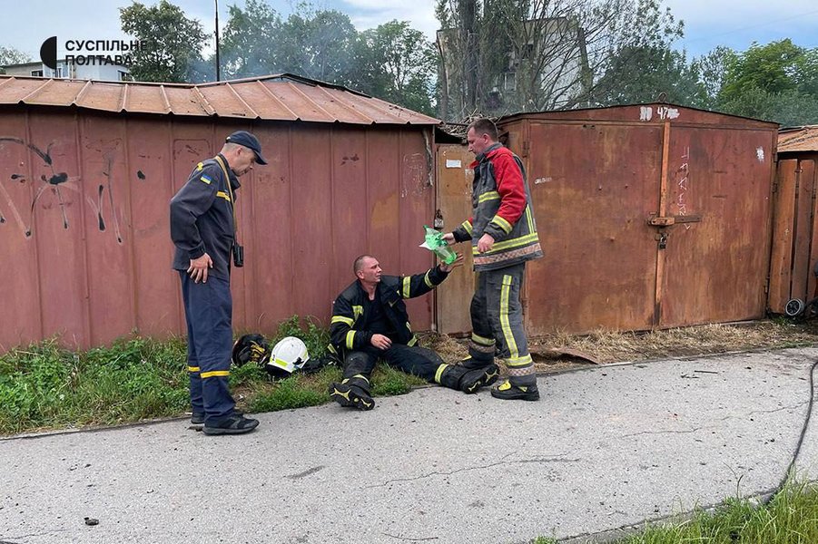 Последствия ракетного удара по Полтавскому району