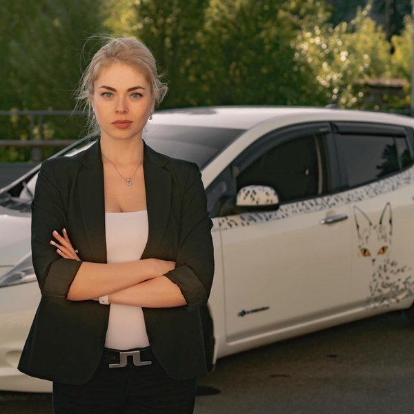 марина кытина, nissan leaf, 2013