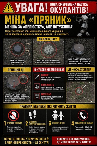 Памятка по мине "Пряник"