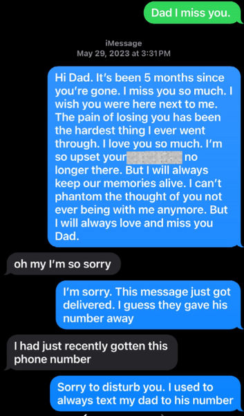 Дочь получила сообщение с номера покойного отца, курьезы, интересные истории из жизни, мистика, странные случаи, США, фото