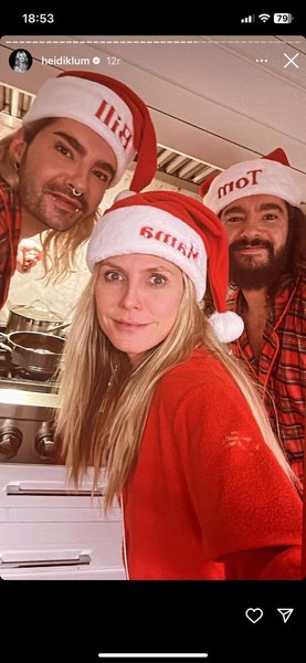 Хайди Клум с семьей