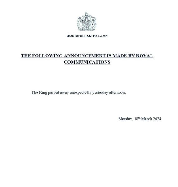 Чарльз III, помер Чарльз III