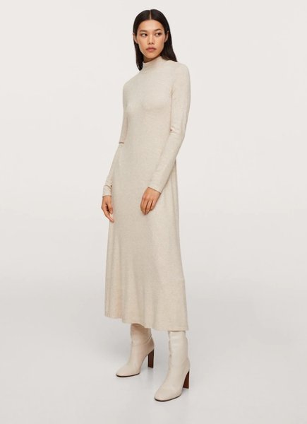 вязаное платье, трикотажное платье, тренд 2022, модные тренды