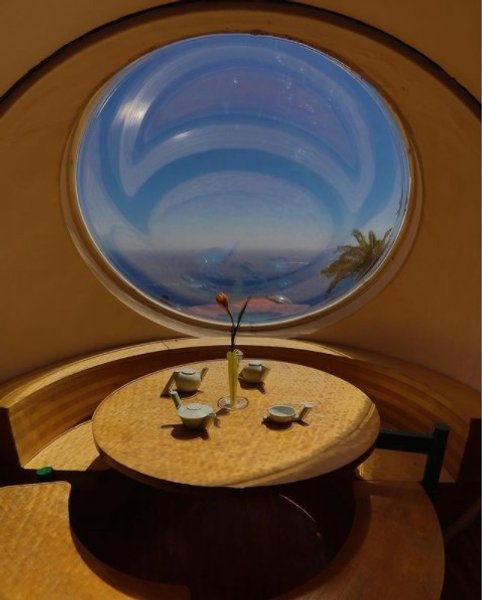 Bubble Palace, интерьер, дом Пьера Кардена