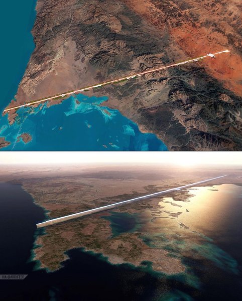 линия The Line саудовская аравия