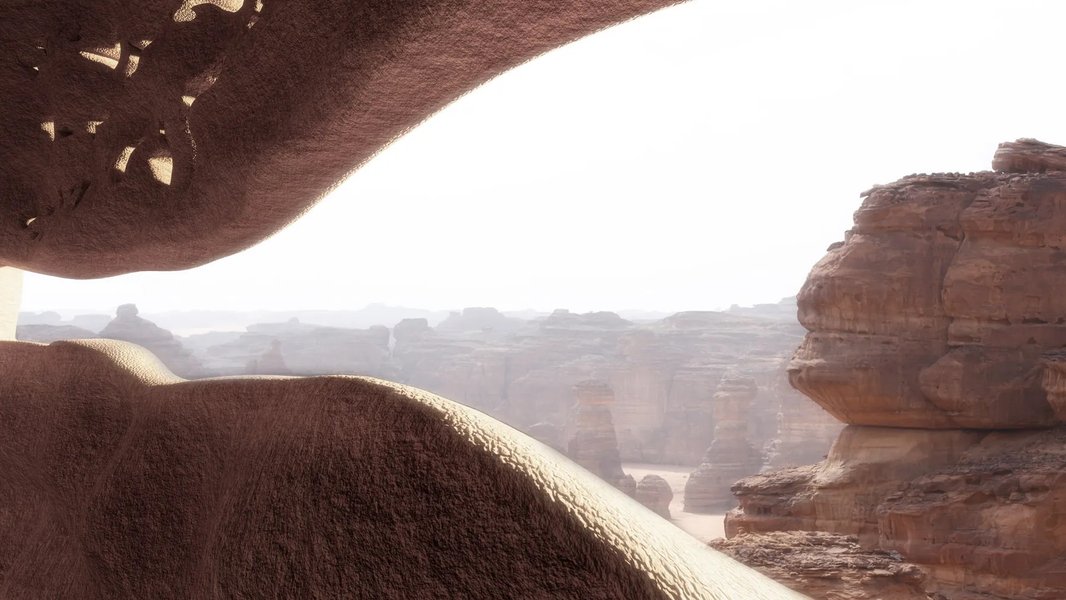 пещерный отель, саудовская аравия, отель в скалах, жан нувель