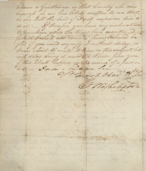 Letter, correspondence, George Washington qkhiqkxikriqez