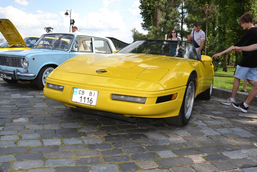 Chevrolet Corvette 1993, ретро-авто, ретро-слет, Old Car Land, автофестиваль