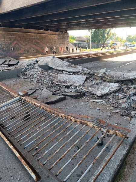 Воздухофлотский путепровод, Воздухофлотский мост, обвал, киев, мост на жилянский