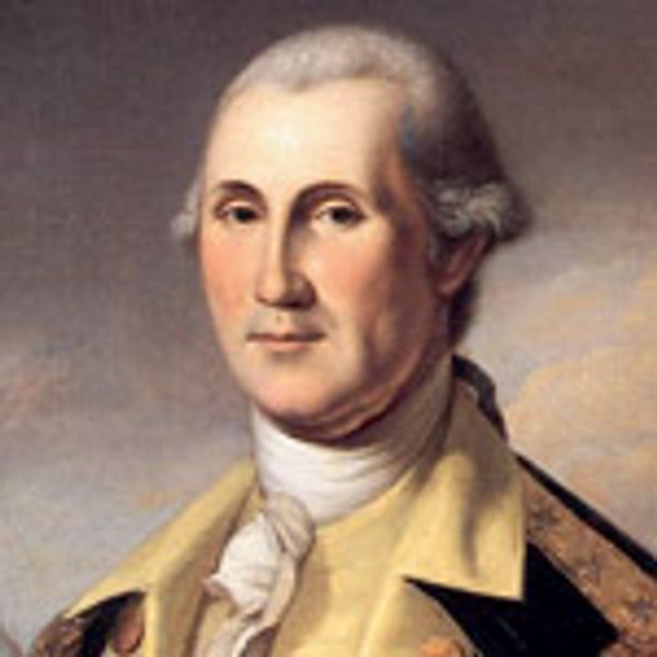 
Джордж Вашингтон,
первый президент США (1789–1797 гг.), один из отцов-основателей, главнокомандующий Континентальной армией и участник войны за независимость Североамериканских штатов
