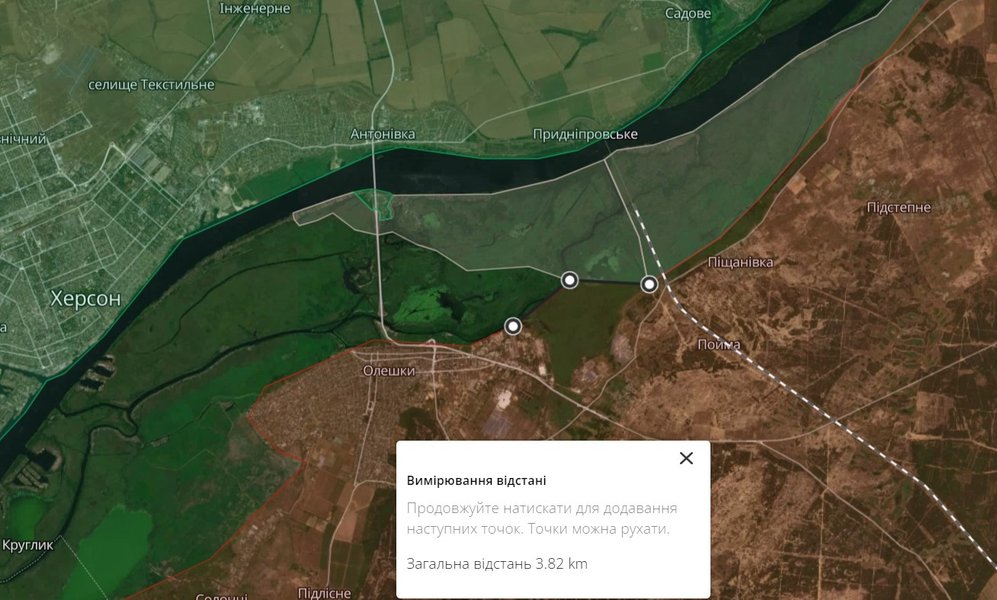 Плацдарм ВСУ на левом берегу Днепра