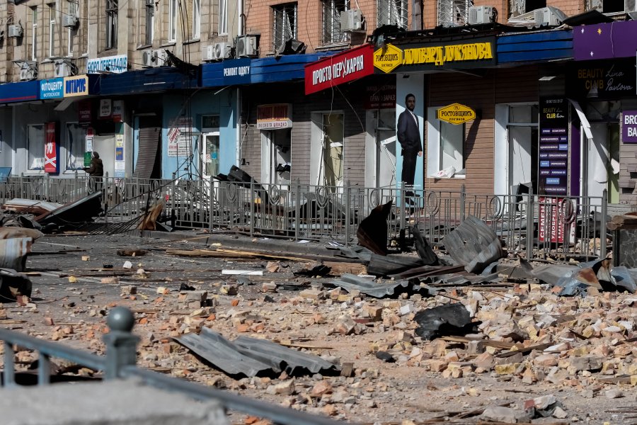 Украинские города после обстрелов