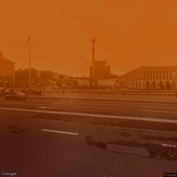 Майдані Незалежності в Києві в разі пожежі