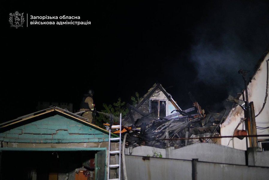 Наслідки атаки "шахедами" по Запоріжжю