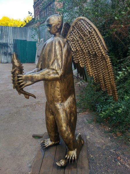 скульптура, путин, владимир путин, путин-медведь, статуя