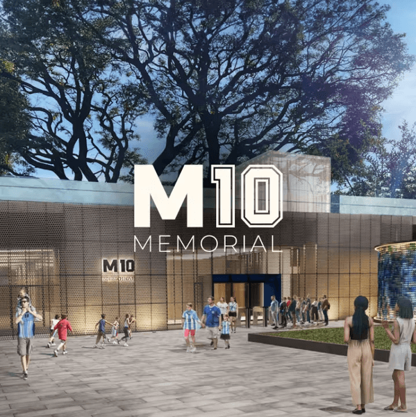 Візуалізація майбутнього меморіального комплексу M10 Memorial у Буенос-Айресі, створеного родиною Марадони