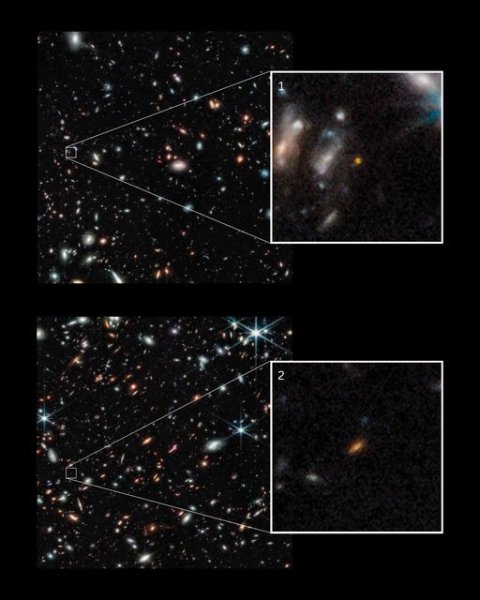 галактики ,самые старые галактики, телескоп Джеймс Уэбб