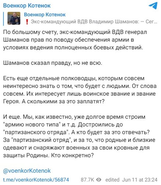 военкор котенок