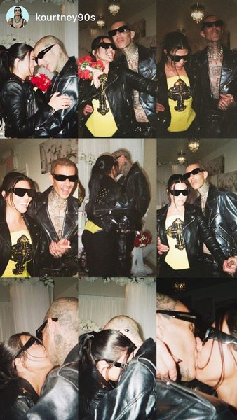 Кортни Кардашьян и Тревис Баркер поженились